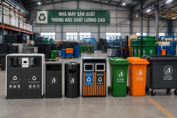 Poliva chuyên cung cấp các loại thùng rác chất lương, giá tốt