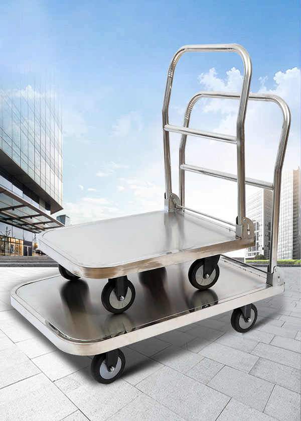 Xe đẩy hàng inox 4 bánh loại 150kg và 300kg