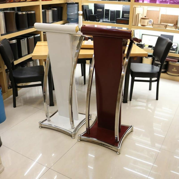 Bục phát biểu màu trắng hiện đại