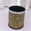 Thùng rác bọc da không nắp