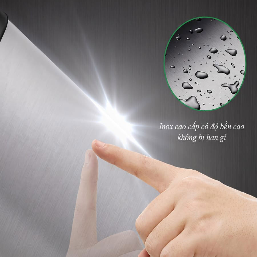 Chất liệu inox cao cấp, chống gỉ sét tốt, độ bền cao