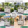 Thùng rác inox 304 cao cấp ngoài trời Paloca