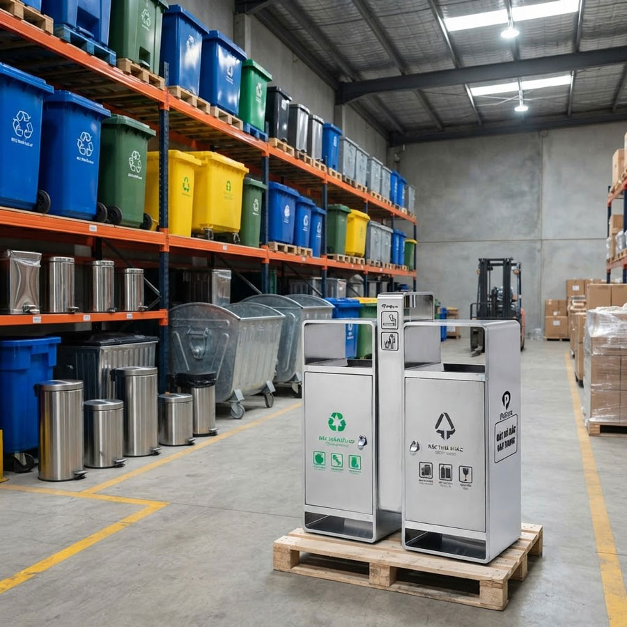 Poliva chuyên cung cấp các loại thùng rác ngoài trời, thùng rác cao cấp với giá tốt