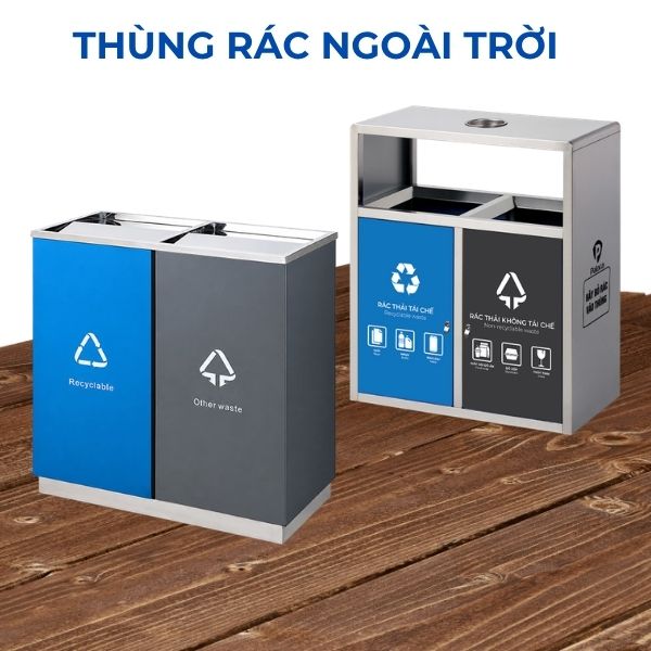 Poliva chuyên cung cấp các loại thùng rác phân loại ngoài trời với giá tốt