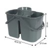 Xô lau nhà có giỏ vắt 2 ngăn 15L