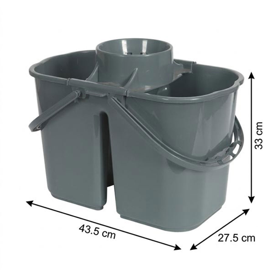 Kích thước xô lau nhà có giỏ vắt 2 ngăn 15L