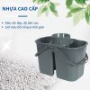 Xô lau nhà có giỏ vắt 2 ngăn 15L