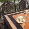Bàn ghế nhôm đúc sân vườn PTG6-B5