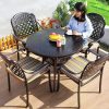Bàn nhôm đúc ngoài trời tròn PTBN-B2