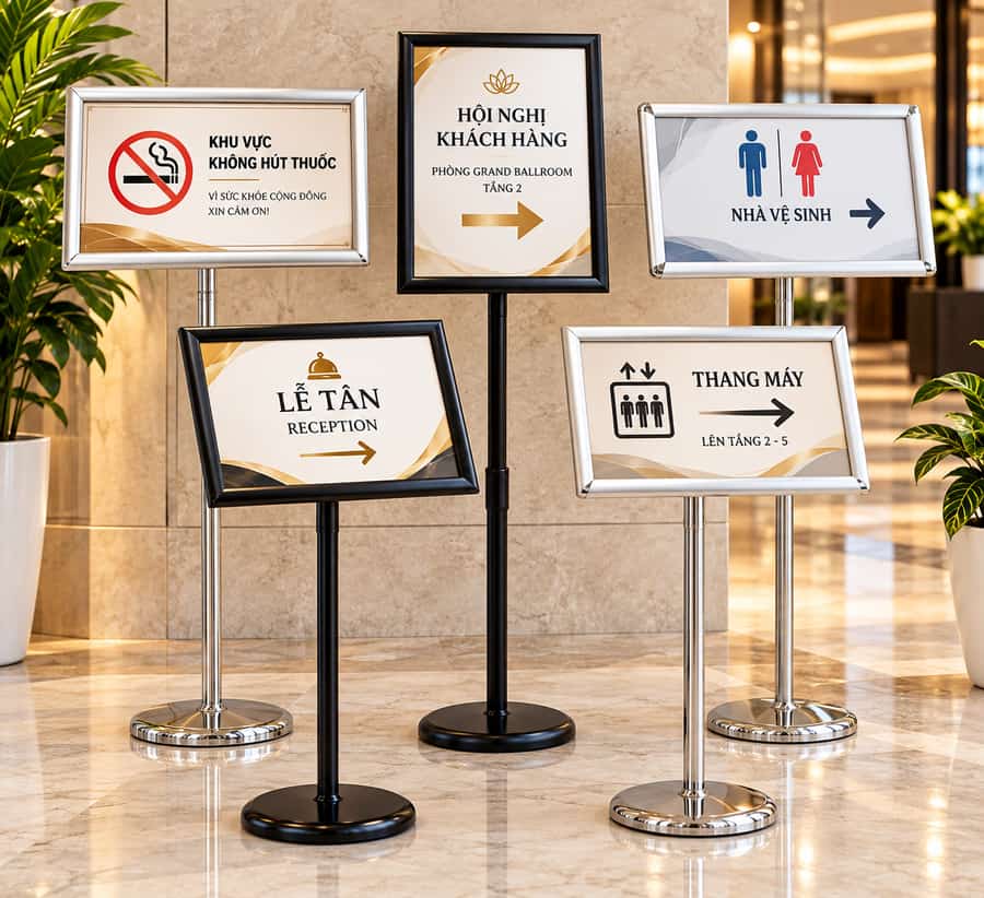Các mẫu bảng thông tin cỡ A3, A4 đa dạng