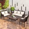 Bộ ghế ngoài trời nhôm đúc PTGNSF-B
