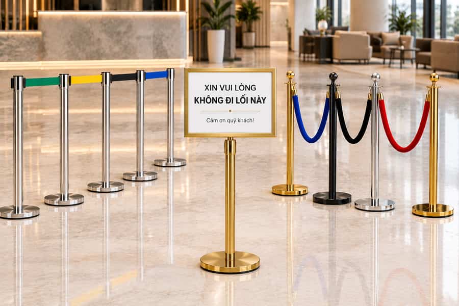 Cột chắn dùng tại nhiều không gian