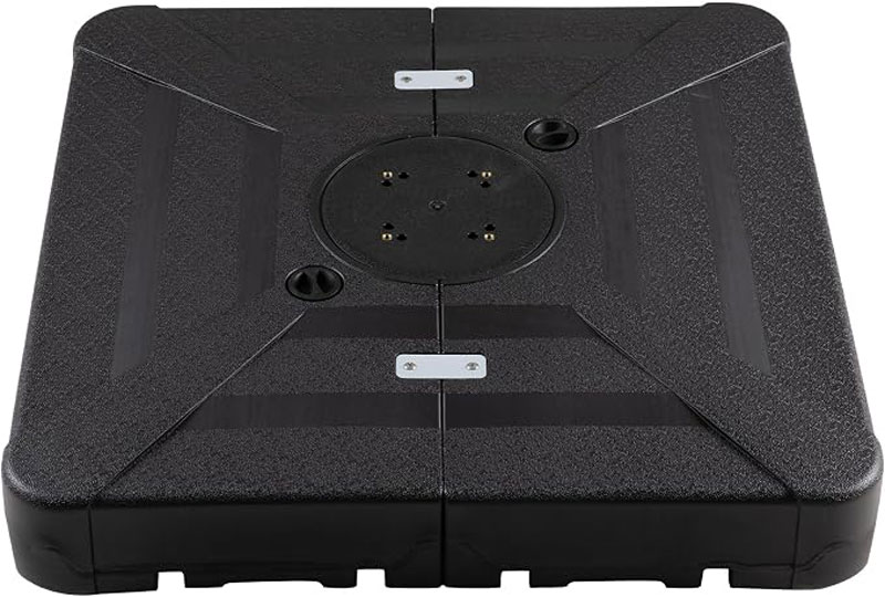 Hình ảnh thực tế đế ô nhựa hình vuông 100L