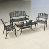 Ghế dài công viên nhôm đúc PTGN-10