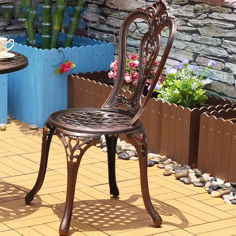 Ghế nhôm đúc mẫu vương miện PTGN-3