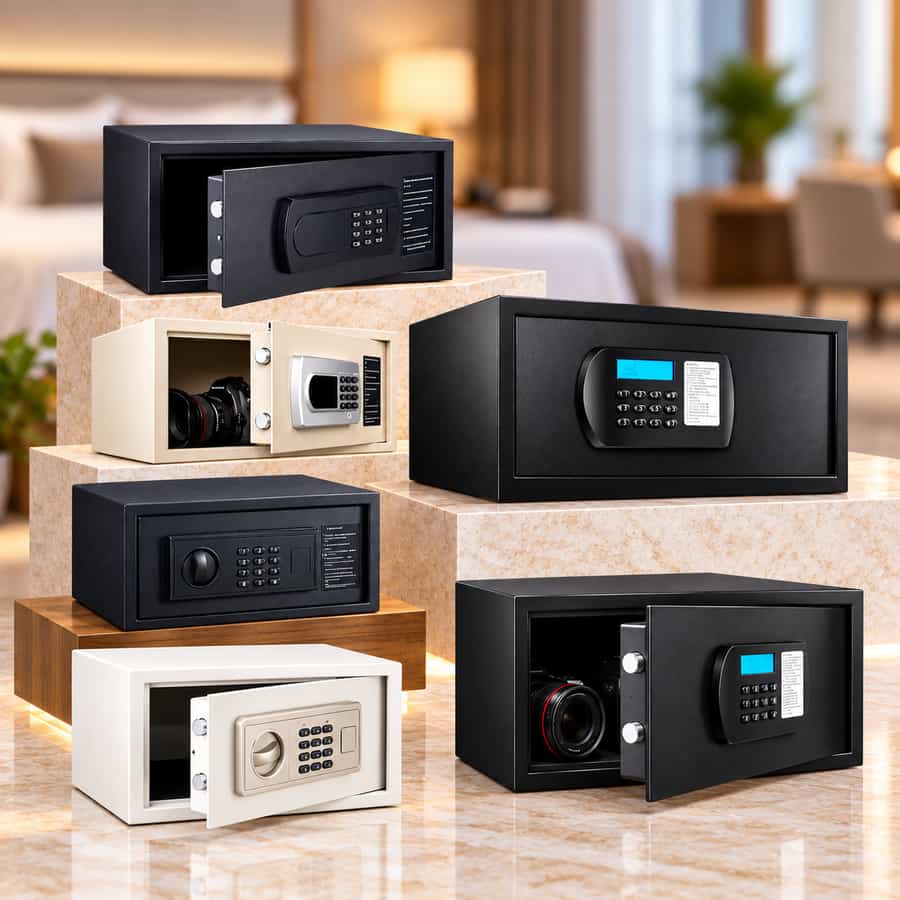 Két sắt mini có nhiều kích thước khác nhau