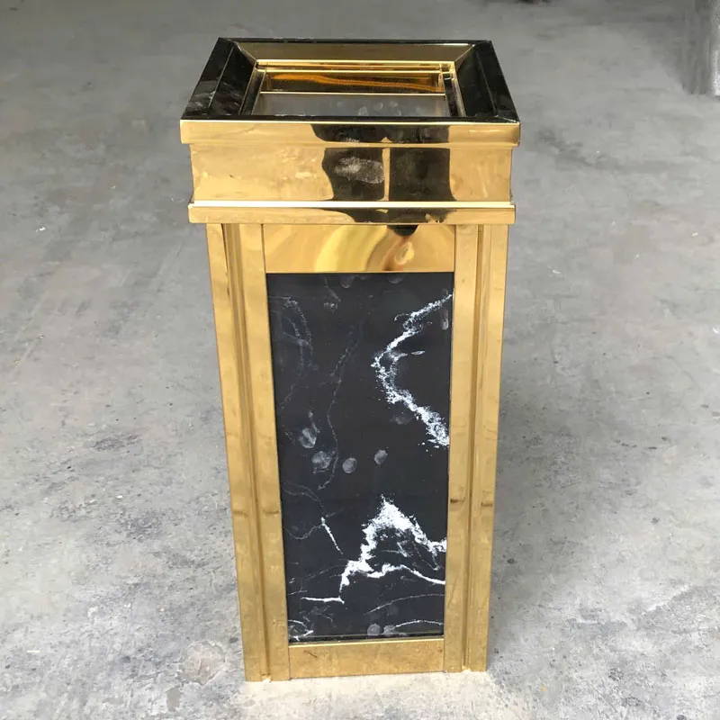 Thùng rác gạt tàn đá hoa cương HTG-14A-B2