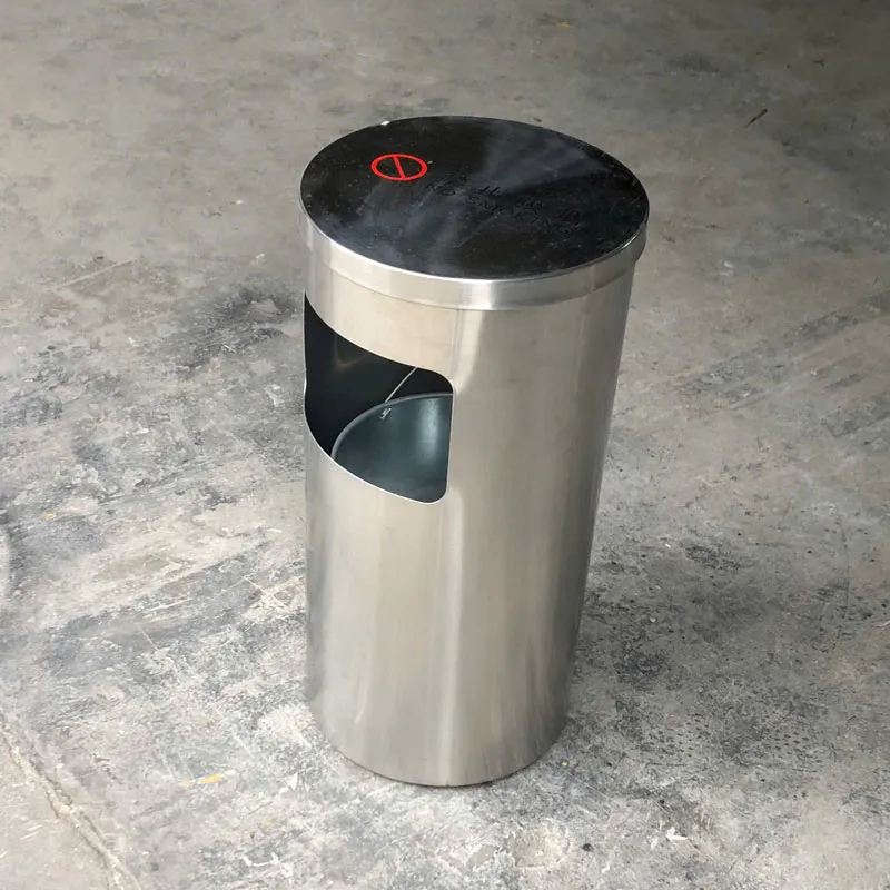 Thùng rác inox cấm hút thuốc