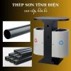 Thùng rác thép treo đôi ngoài trời