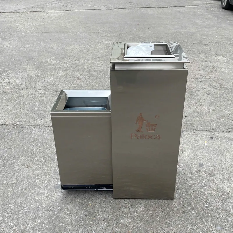 Thùng rác tiền sảnh có gạt tàn HTIV0-GT