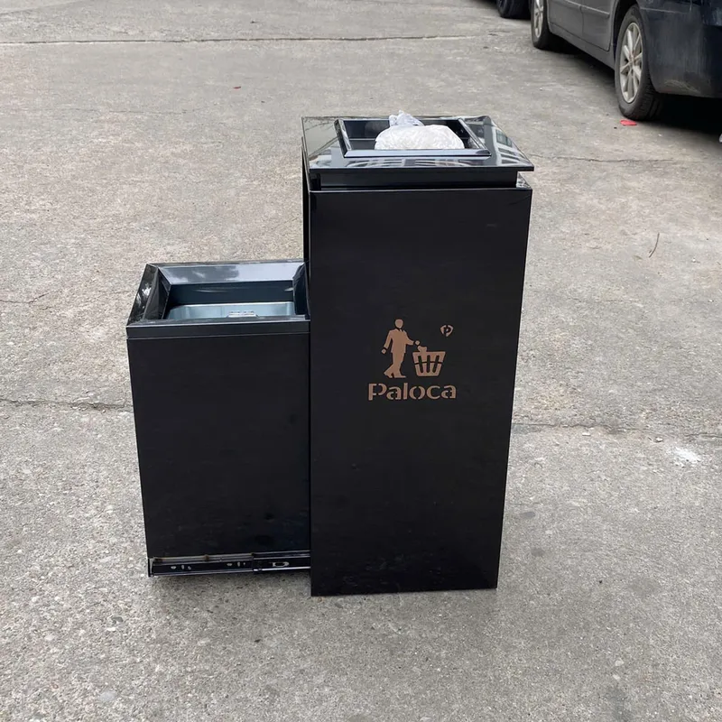 Thùng rác tiền sảnh có gạt tàn HTIV0-GT