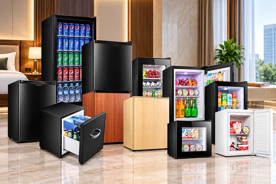 Đa dạng các loại tủ minibar khách sạn