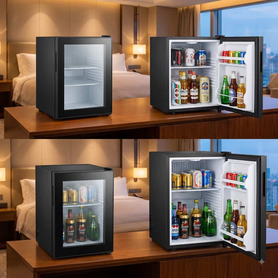 Tủ lạnh minibar khách sạn có dung tích từ 20L đến 70L