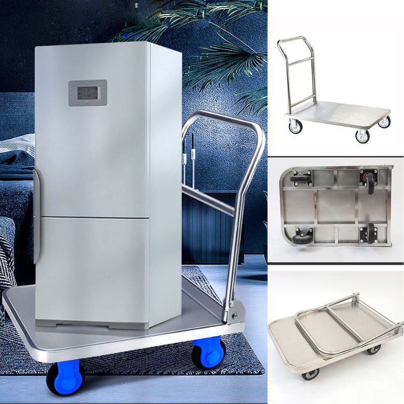 xe đẩy hàng bằng inox Poliva