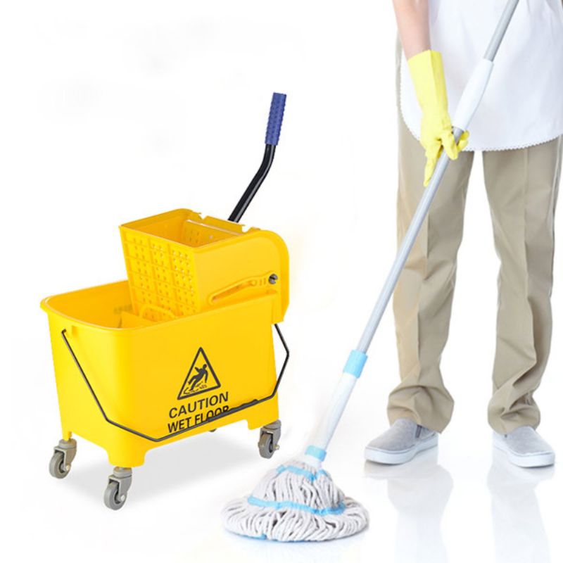 xe làm vệ sinh, xe vắt móp đơn lau nhà