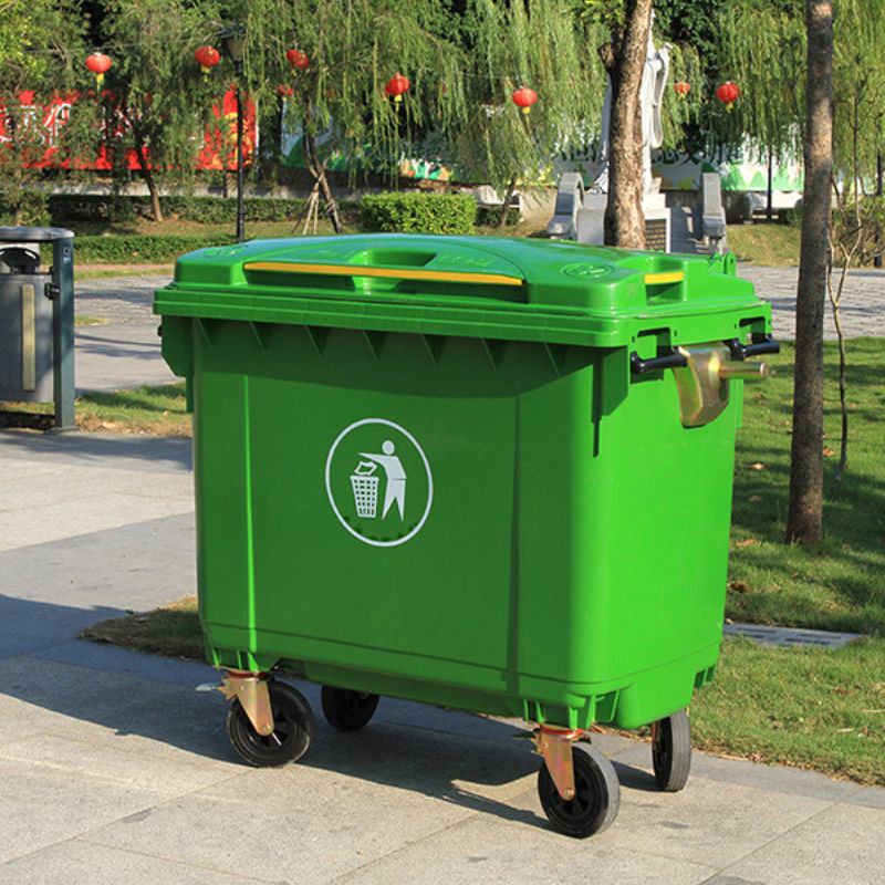 xe thu gom rác 660l